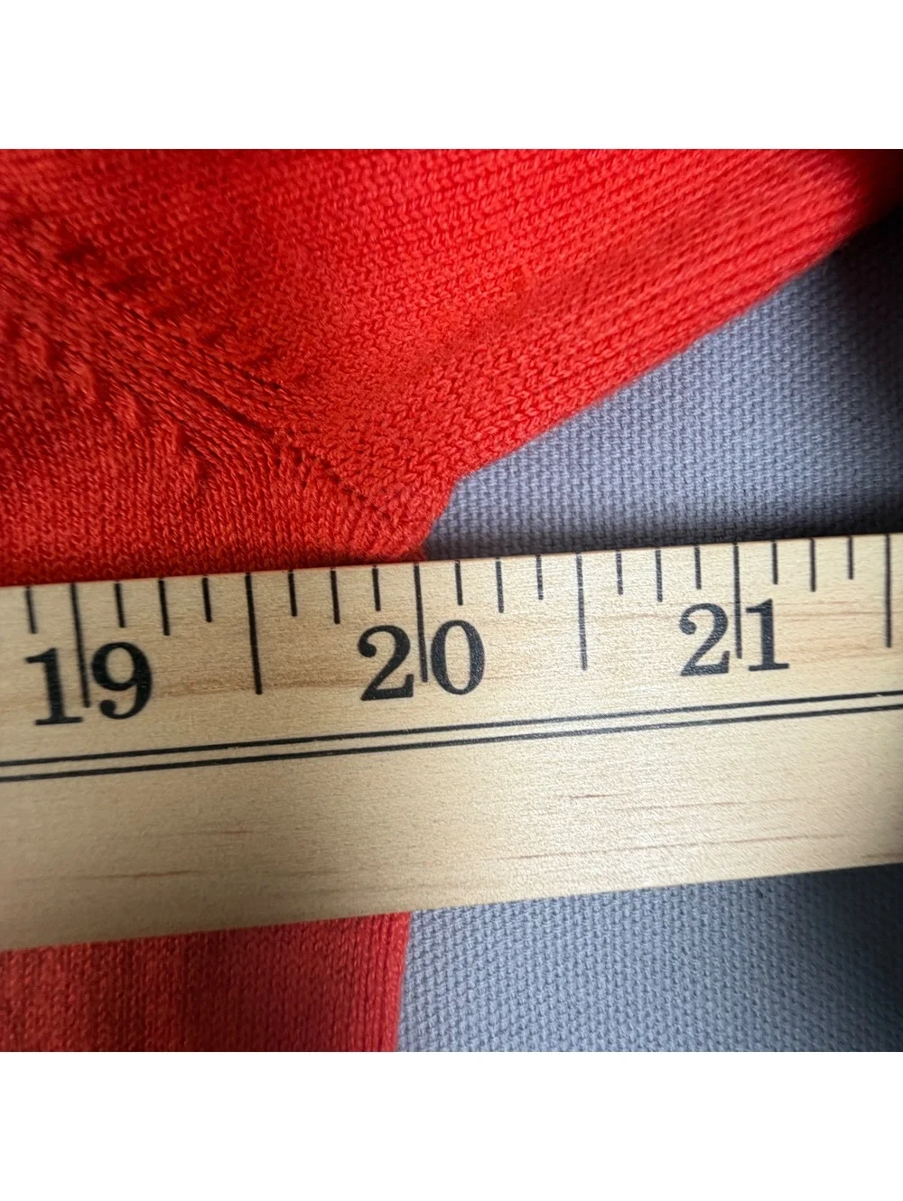 New York & Company Cardigan Sweater Womens L Bright Orange Button Up Knit